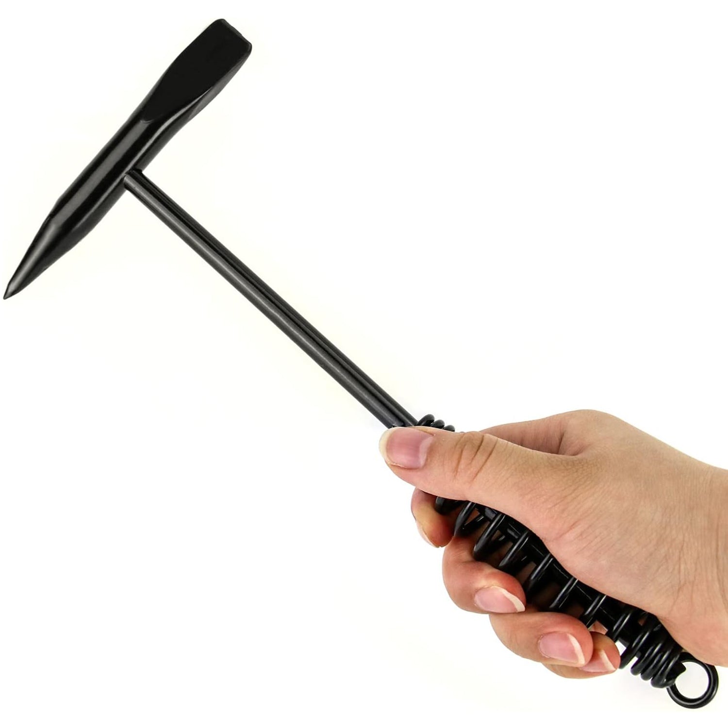 0482 Welding Slag Removal Tool  Chipping Hammer with Coil Spring Handle, Mufti Functional for Cleaning Removing Slag Industrial Weld Slag Spatter Removal Tool Welding Hammer, for Machinery Electrician (1 Pc ) 0482 Welding Slag Removal Tool  Chipping Hammer with Coil Spring Handle, Mufti Functional for Cleaning Removing Slag Industrial Weld Slag Spatter Removal Tool Welding Hammer, for Machinery Electrician (1 Pc )